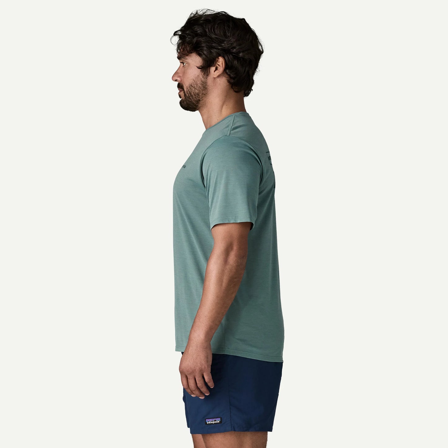 Patagonia Capilene Cool Daily Graphic Shirt | Boardshort Logo: Blue Sage X-Dye | Mens