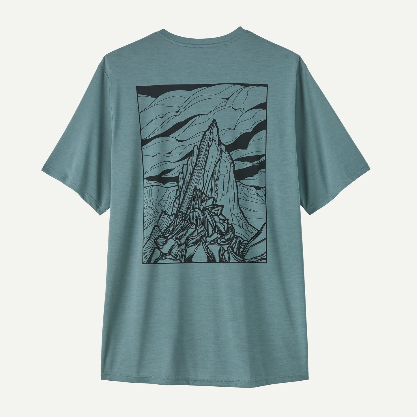 Patagonia Capilene Cool Daily Shirt | Cloud Crag: Light Blue Sage X-Dye | Mens