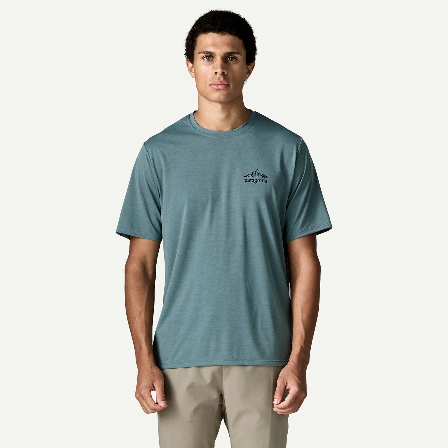 Patagonia Capilene Cool Daily Shirt | Cloud Crag: Light Blue Sage X-Dye | Mens