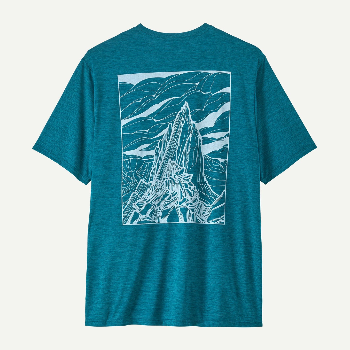 Patagonia Capilene Cool Daily Shirt | Cloud Crag: Light Glacial Blue X-Dye | Mens