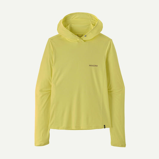 Patagonia Capilene Cool Sun Hoody | Peak Visions: Light Vellum Green X-Dye | Womens