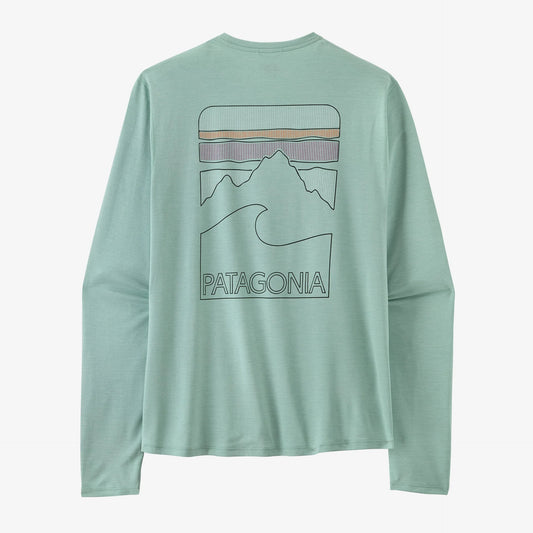 Patagonia Capilene Cool Sun Shirt | Peak Visions: Thermal Blue / Thin Ice X-Dye | Mens