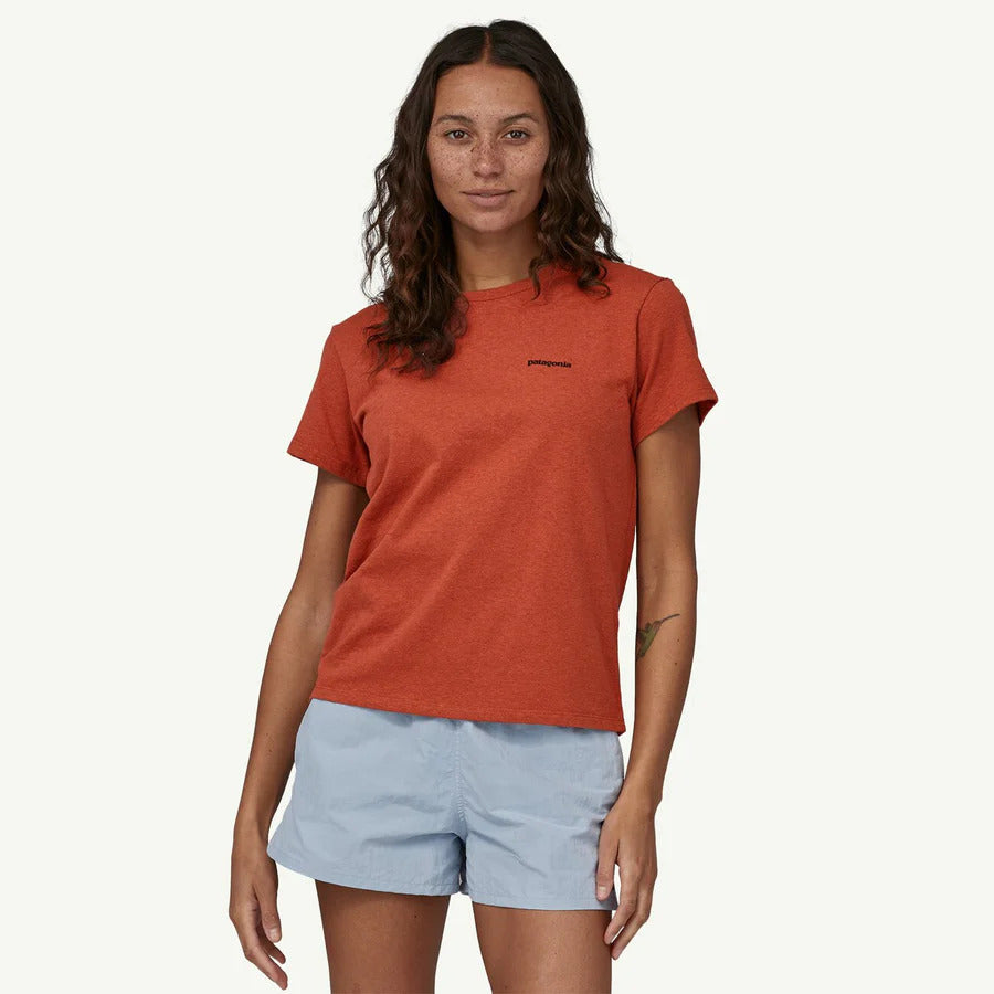 Patagonia P-6 Logo Responsibili-Tee | Quartz Coral | Womens