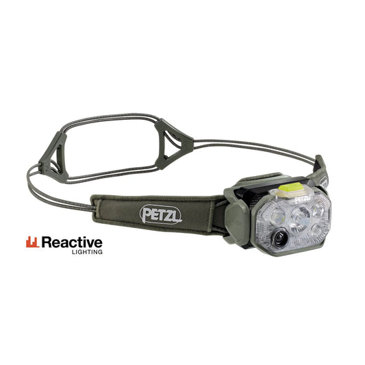 Petzl Swift RL | 1200 Lumens Reactive Headlamp | Jungle Green