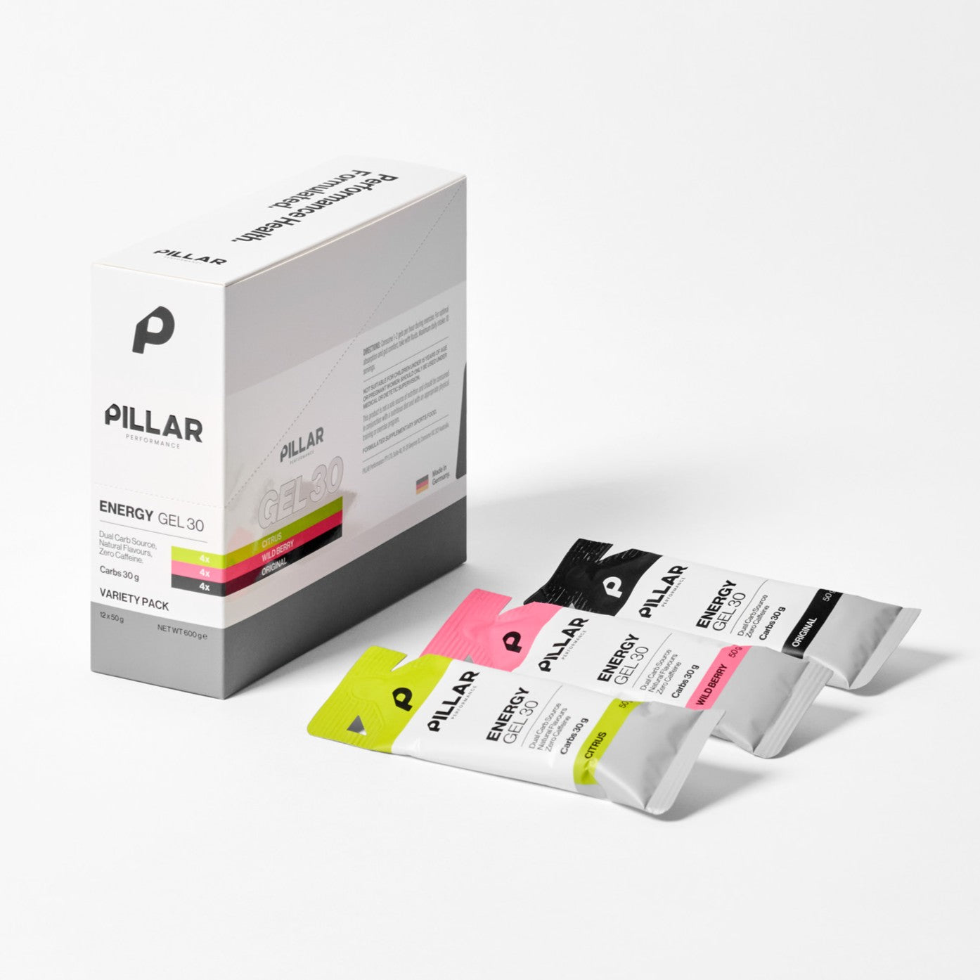 Pillar Energy Gel 30 | Variety Pack