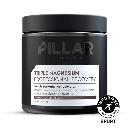 Pillar Performance | Triple Magnesium Professional Recovery | 120 Tablets