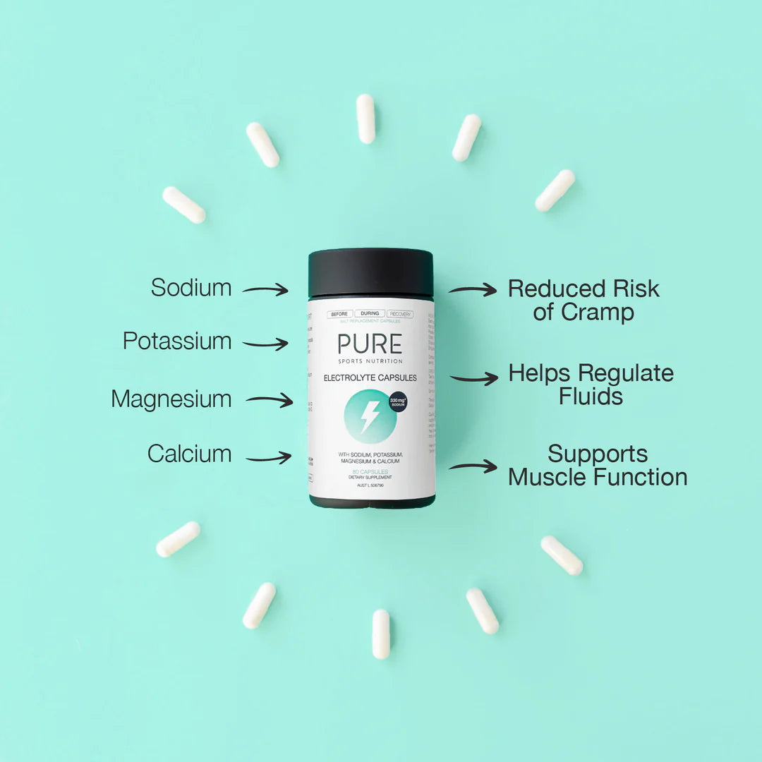 Pure Electrolyte Replacement Capsules | Bottle of 80