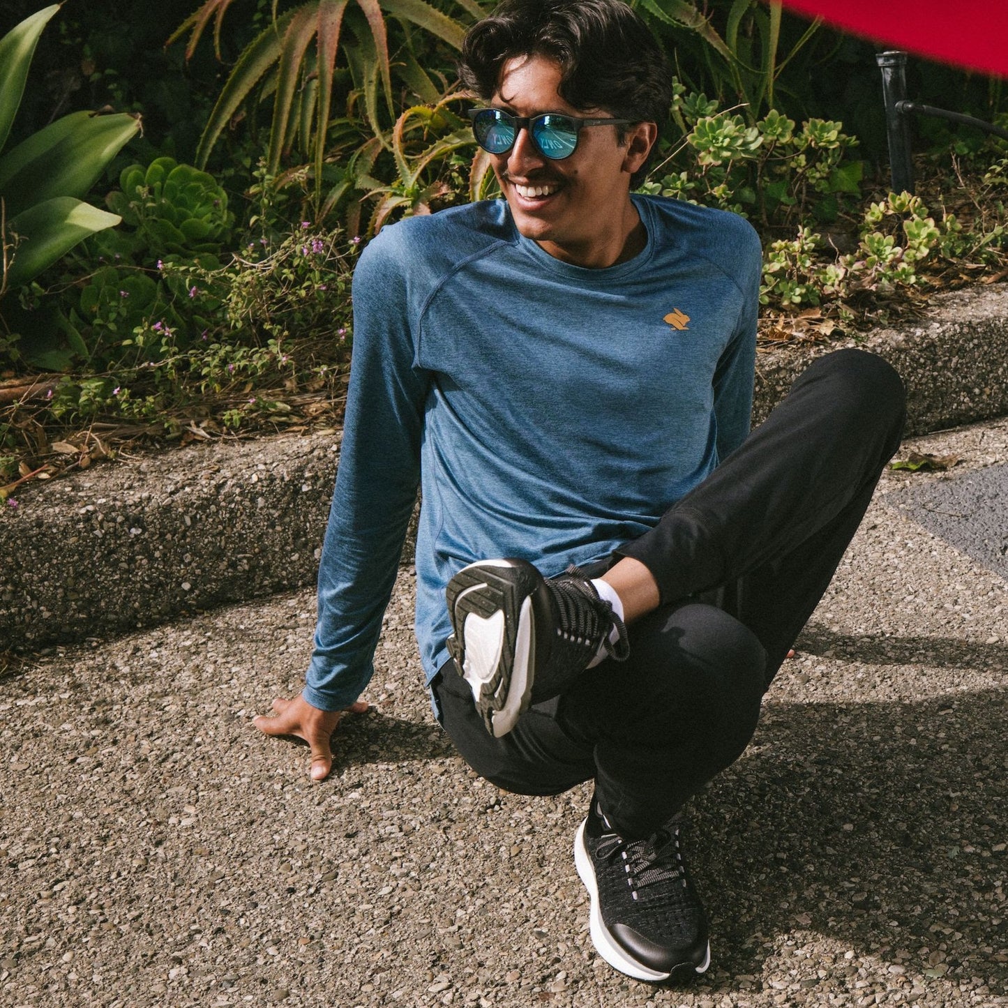 rabbit EZ Tee Long Sleeve | Bluestone | Mens