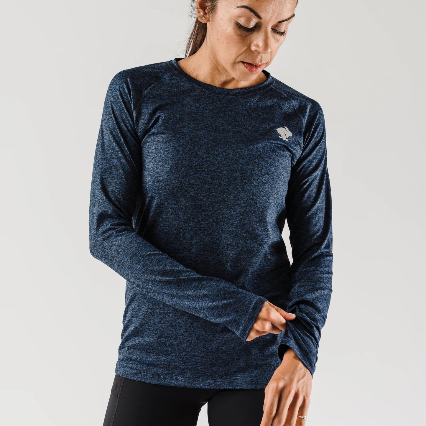 rabbit EZ Tee Long Sleeve | Eclipse Heather | Womens
