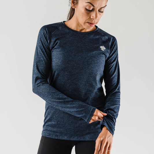 rabbit EZ Tee Long Sleeve | Eclipse Heather | Womens