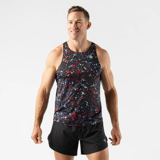 rabbit Go Time Tank | Stretch Limo Splatter | Mens