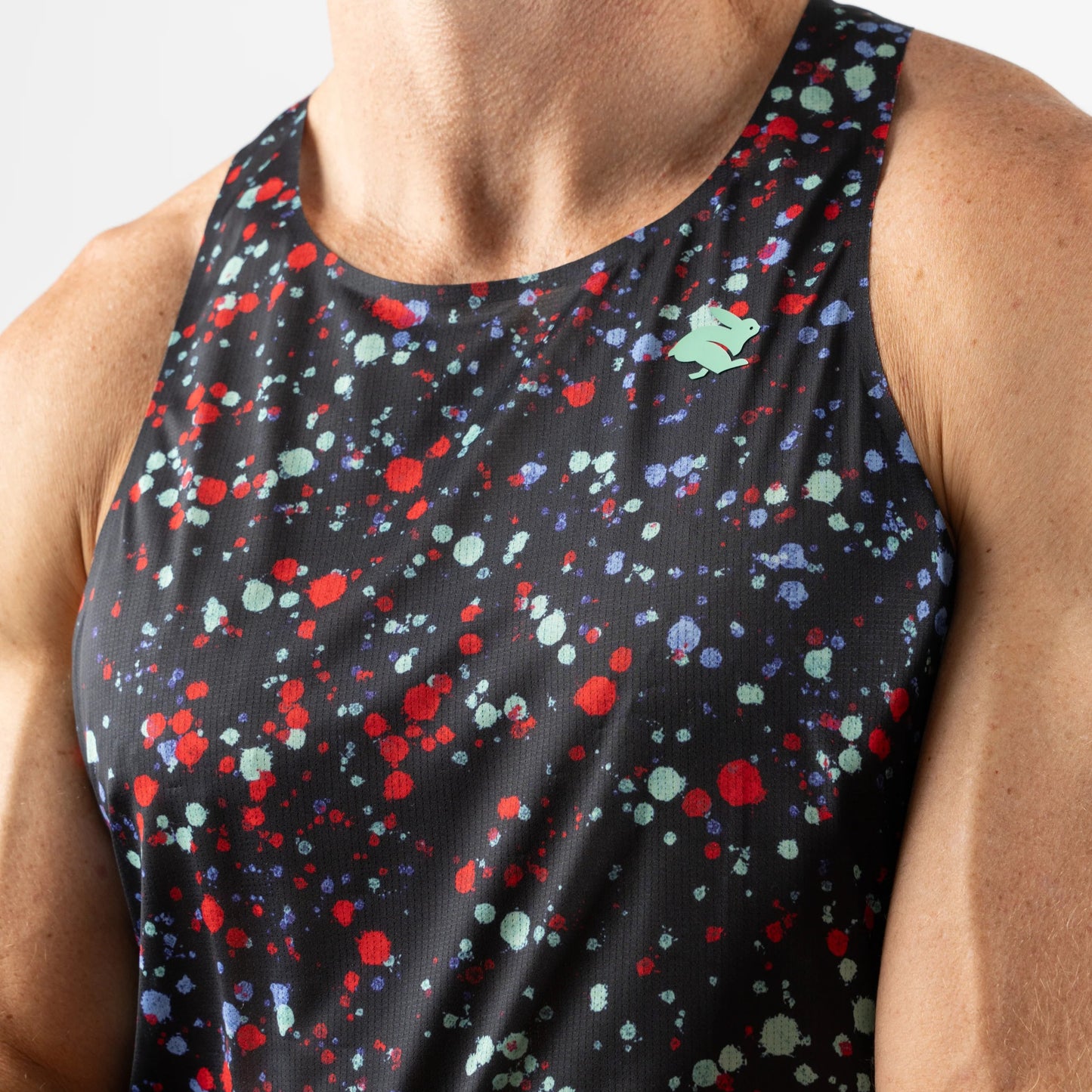 rabbit Go Time Tank | Stretch Limo Splatter | Mens