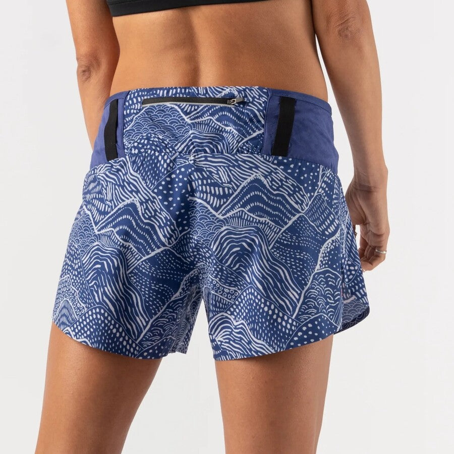 rabbit Smashems 4" Short | Navy Purple | Womens