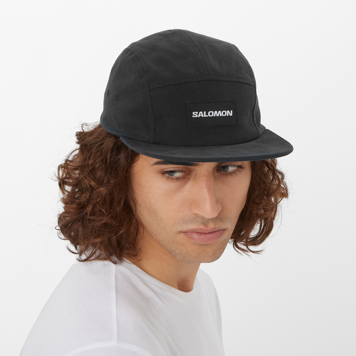 Salomon 5 Panel Cap | Deep Black
