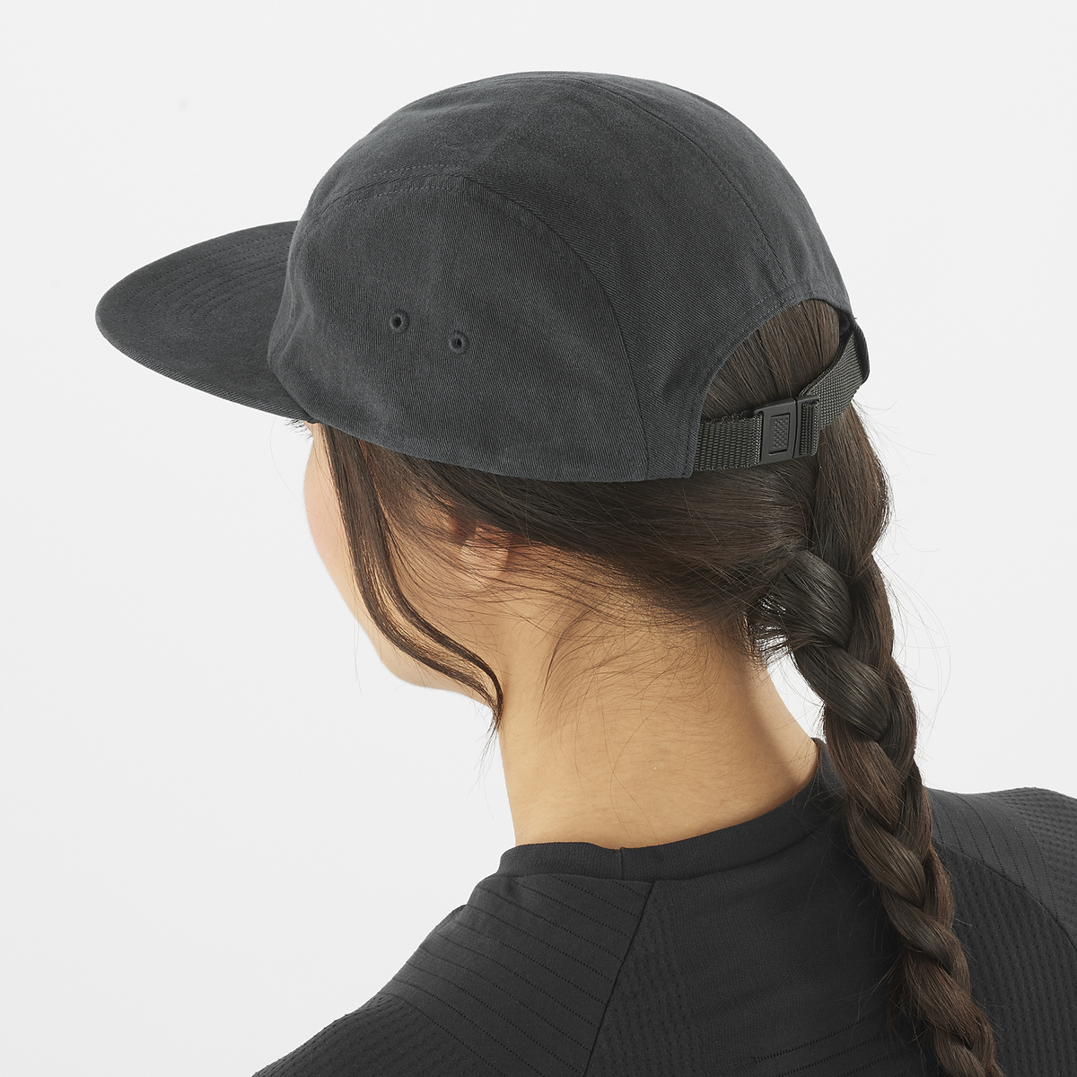 Salomon 5 Panel Cap | Deep Black