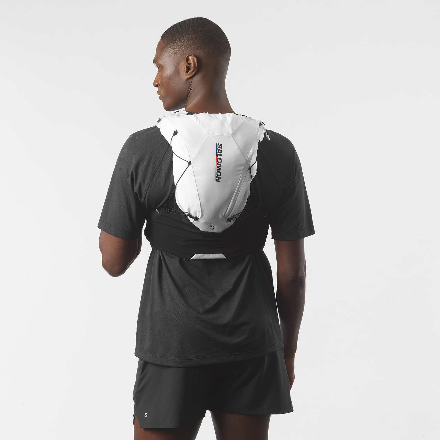 Salomon Adv Skin 12 Set (2025) | Race Flag | Black / White