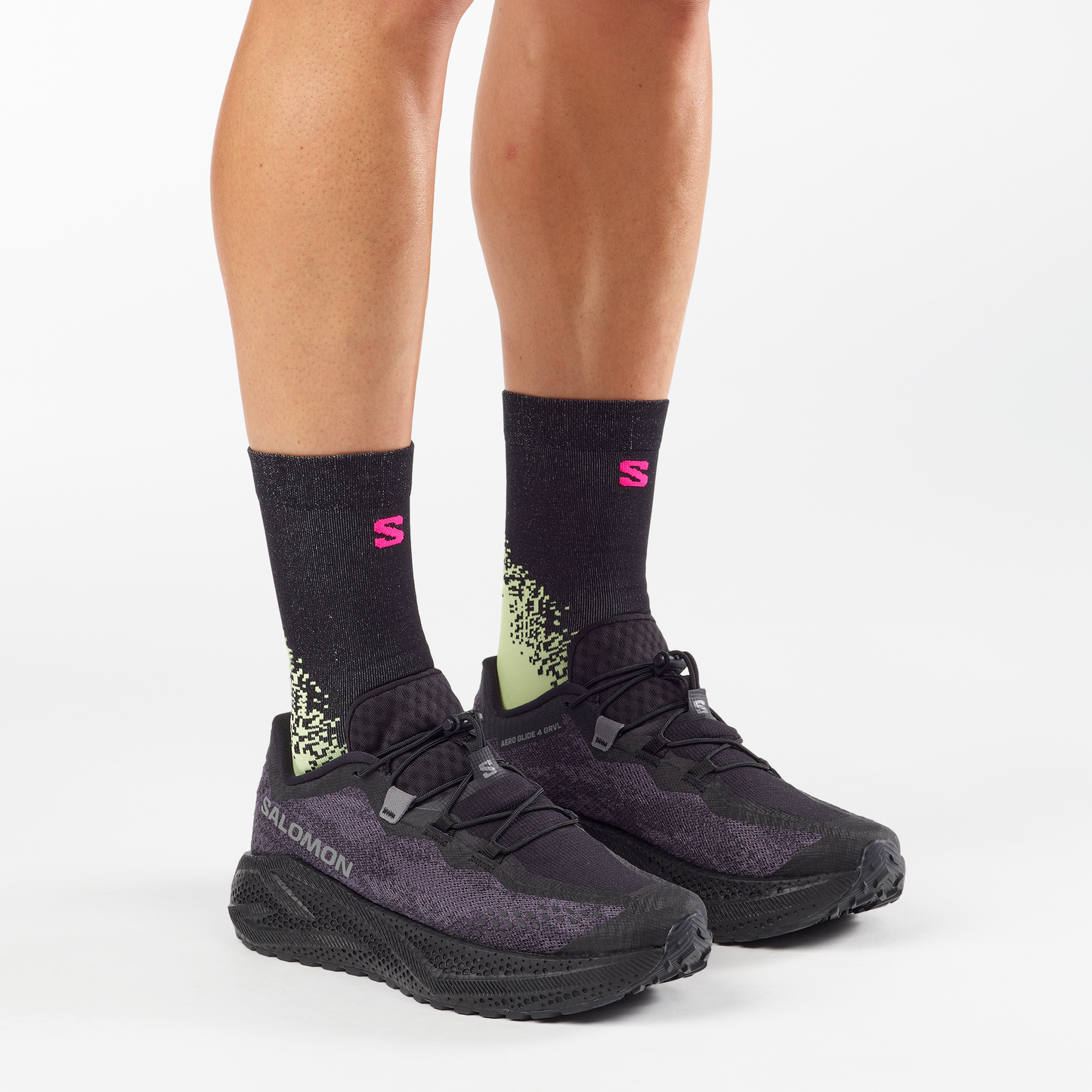 Salomon Aero Glide 4 GRVL | Black / Asphalt / Black | Mens