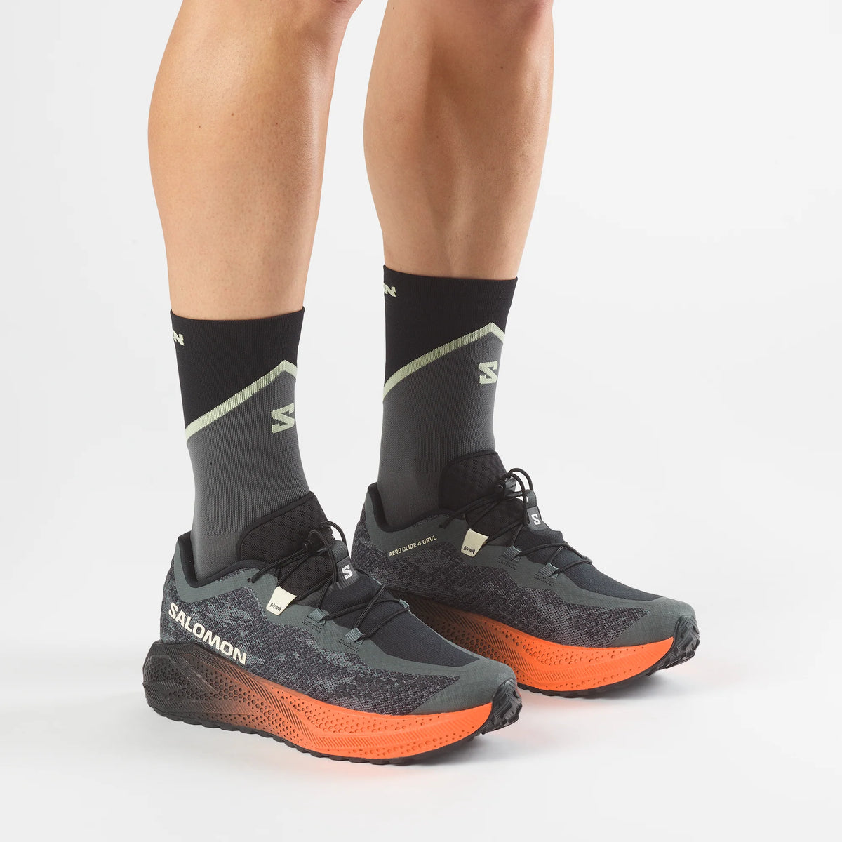 Salomon Aero Glide 4 GRVL | Urban Chic / Black / Lime Cream | Mens