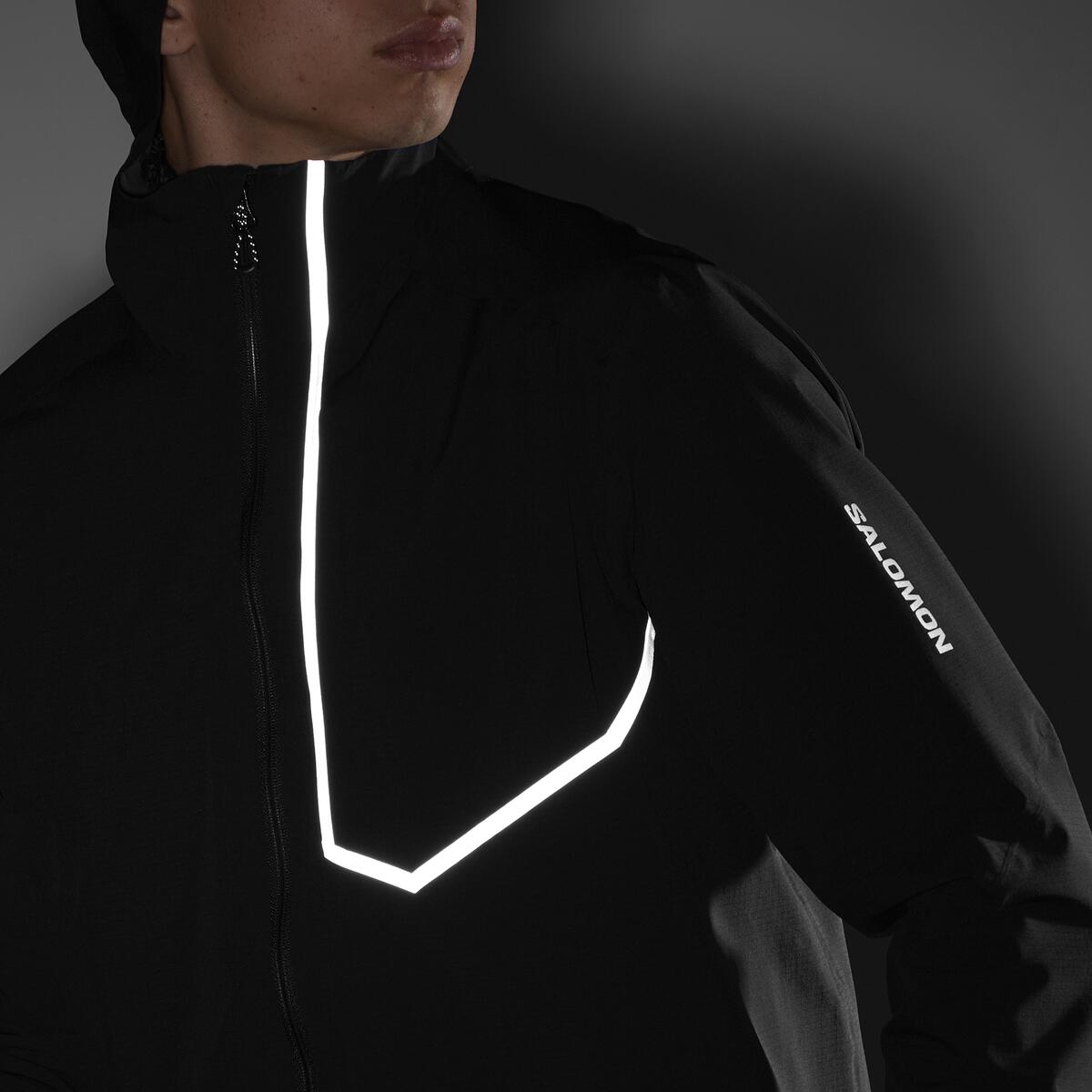 Salomon Bonatti Trail Waterproof Jacket | Deep Black | Mens