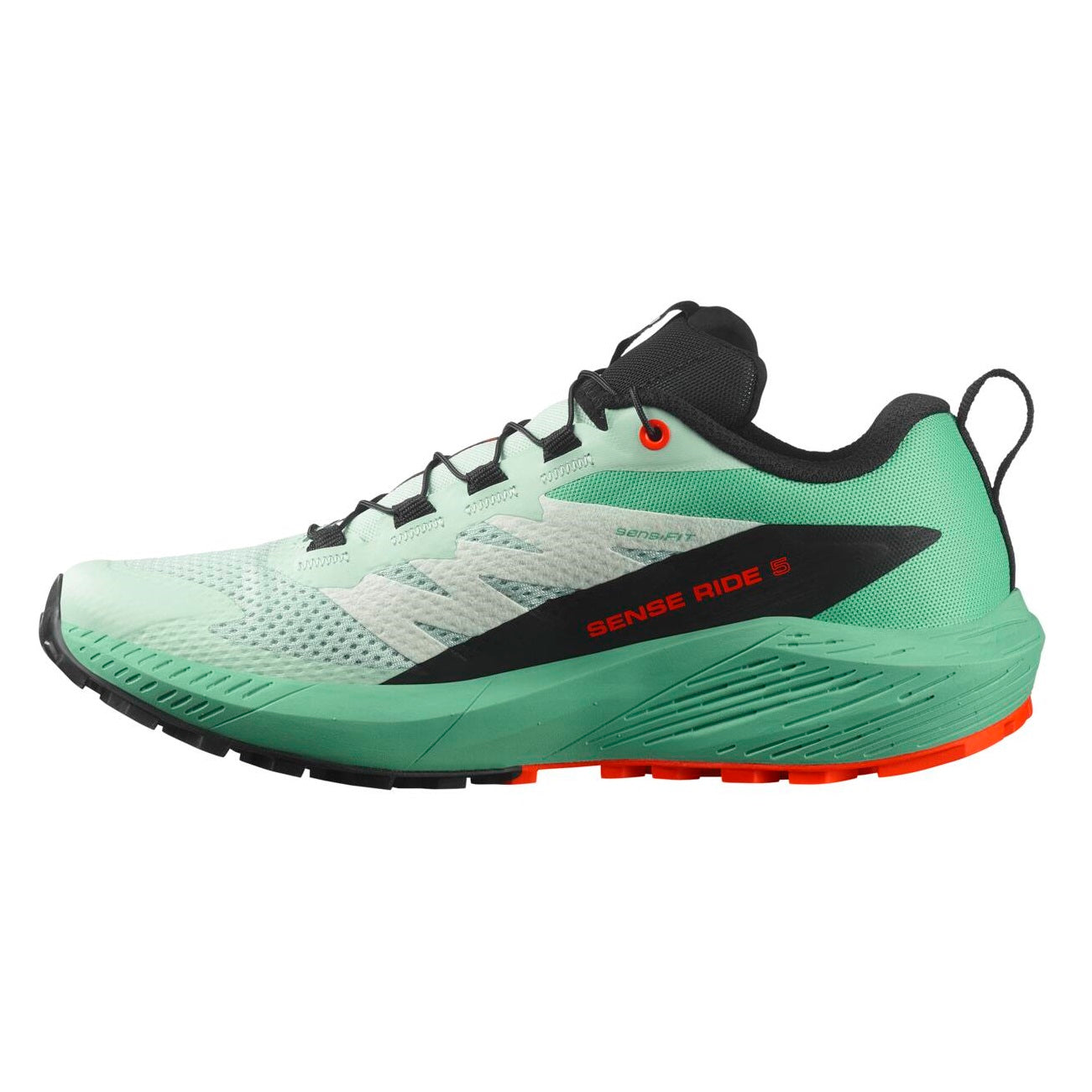 Salomon Sense Ride 5 | Bay / Black / Cherry Tomato | Womens