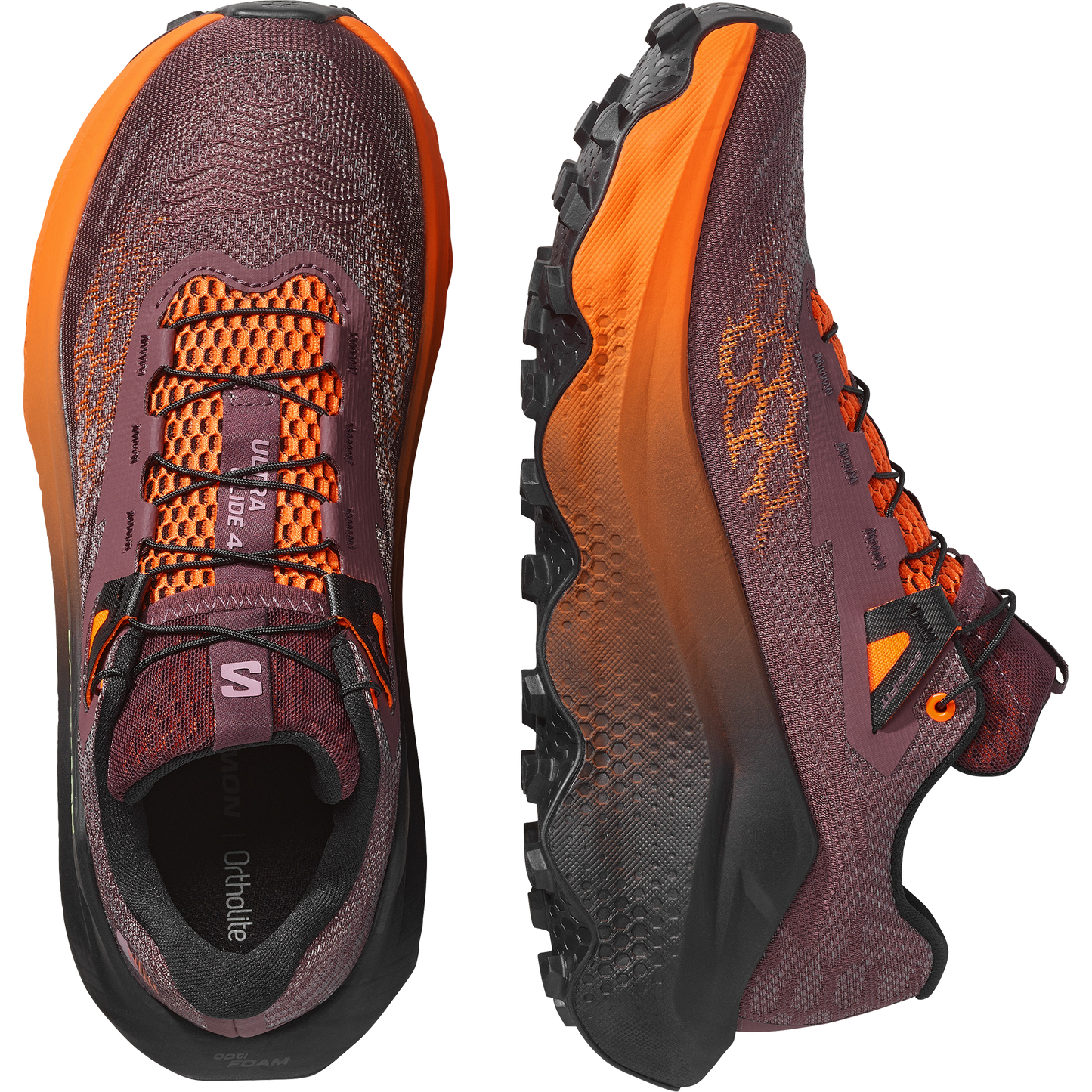 Salomon Ultra Glide 4 | Huckleberry / Black / Red Orange | Womens
