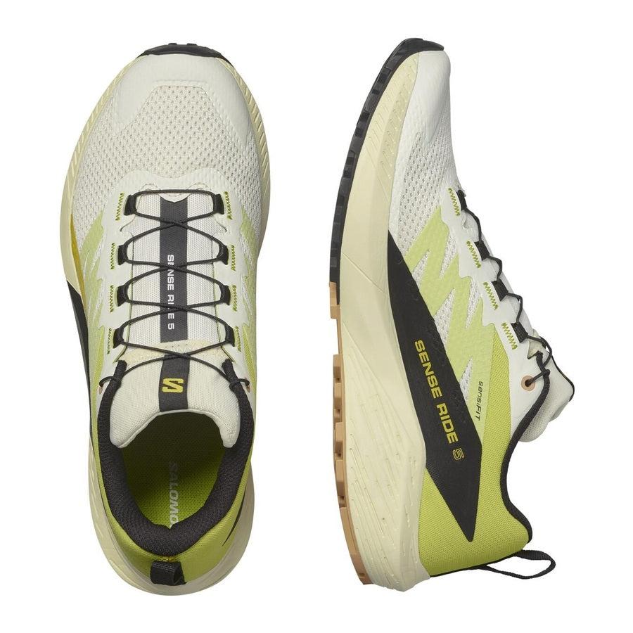 Salomon Sense Ride 5 | Vanilla Ice / Sulphur Spring / Black | Womens