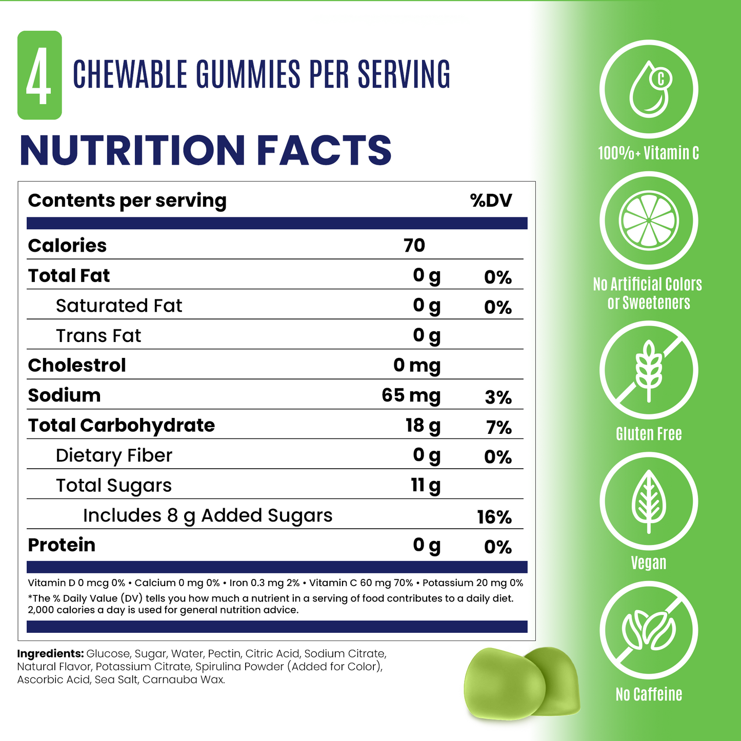 SaltStick Energy Gummies | Green Apple