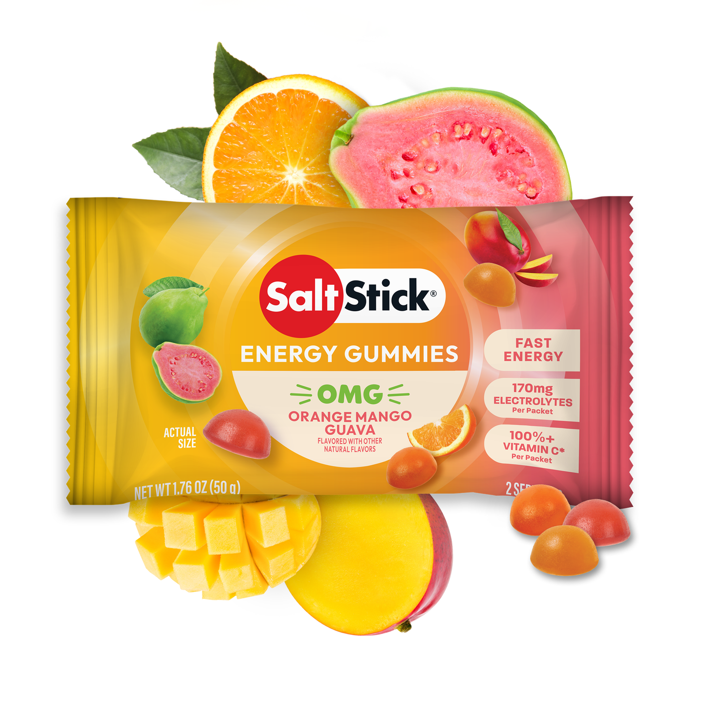 SaltStick Energy Gummies | OMG! (Orange, Mango, Guava)