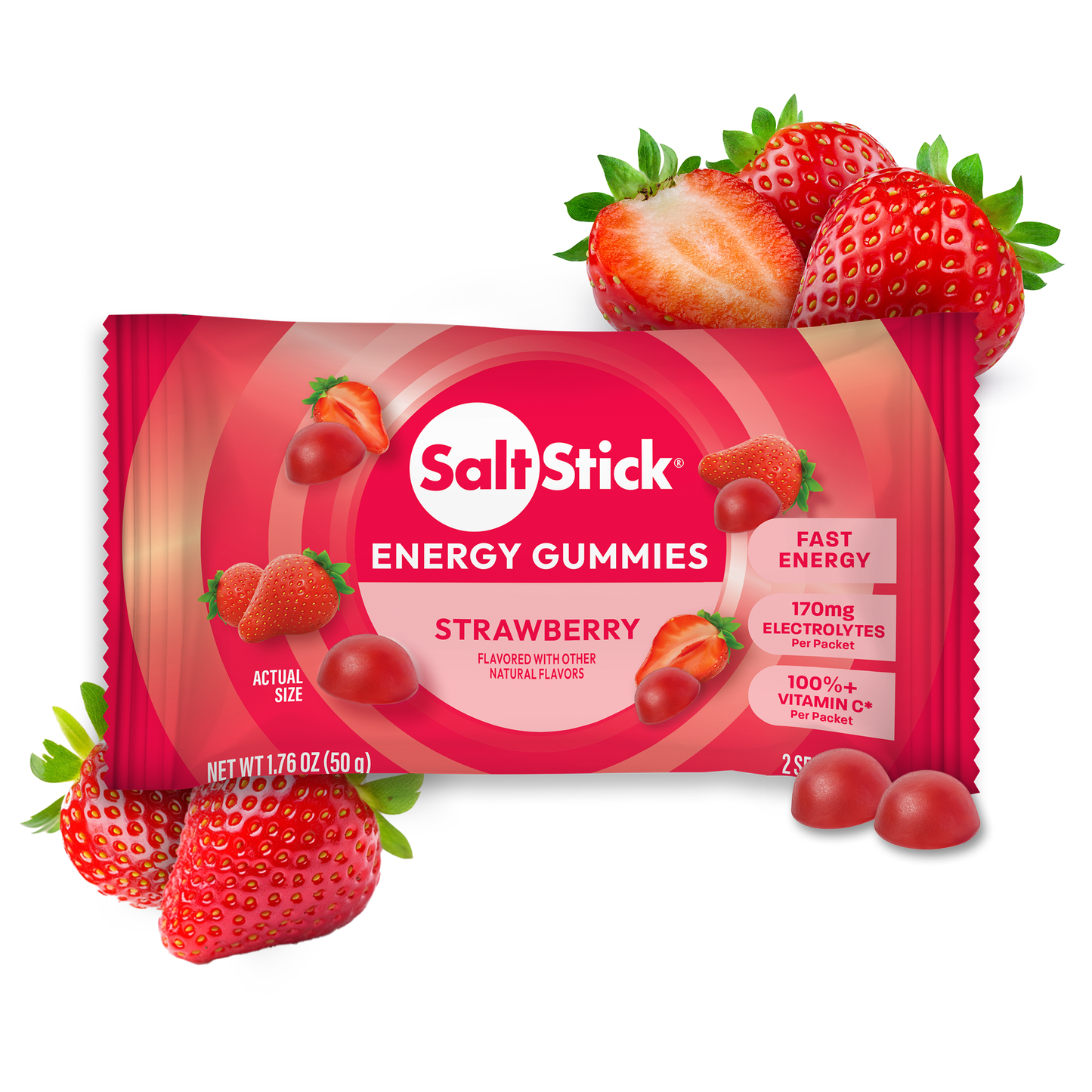 SaltStick Energy Gummies | Strawberry