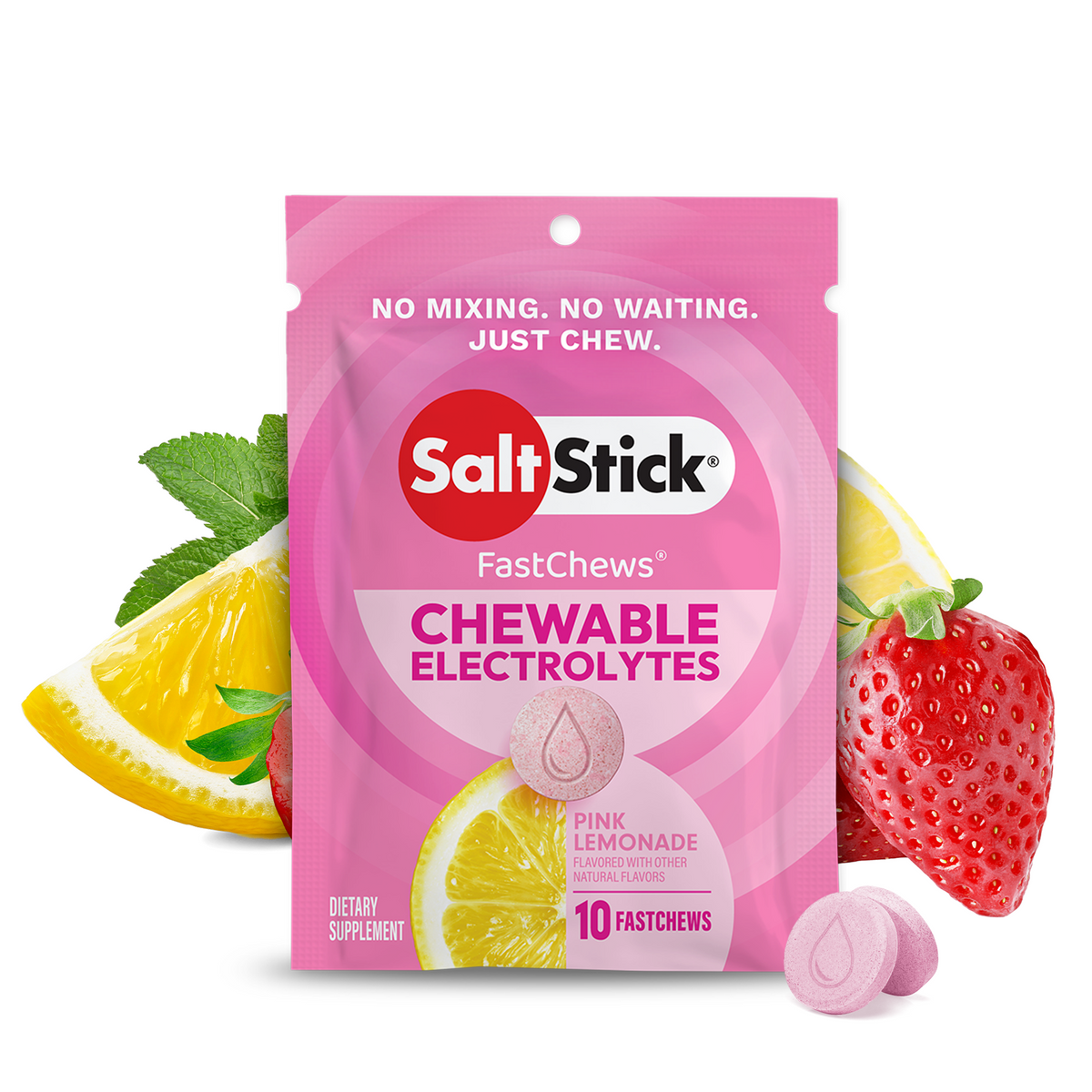 SaltStick FastChews | Pink Lemonade | 10 Pack
