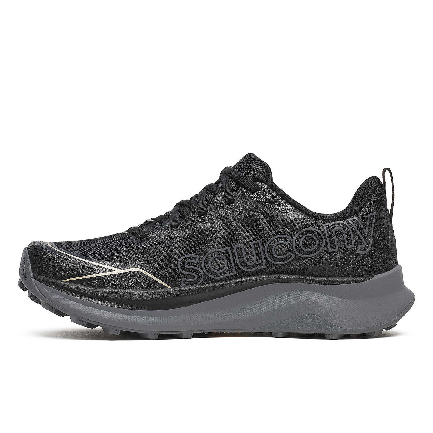 Saucony Peregrine 16 Wide | Black / Carbon | Womens
