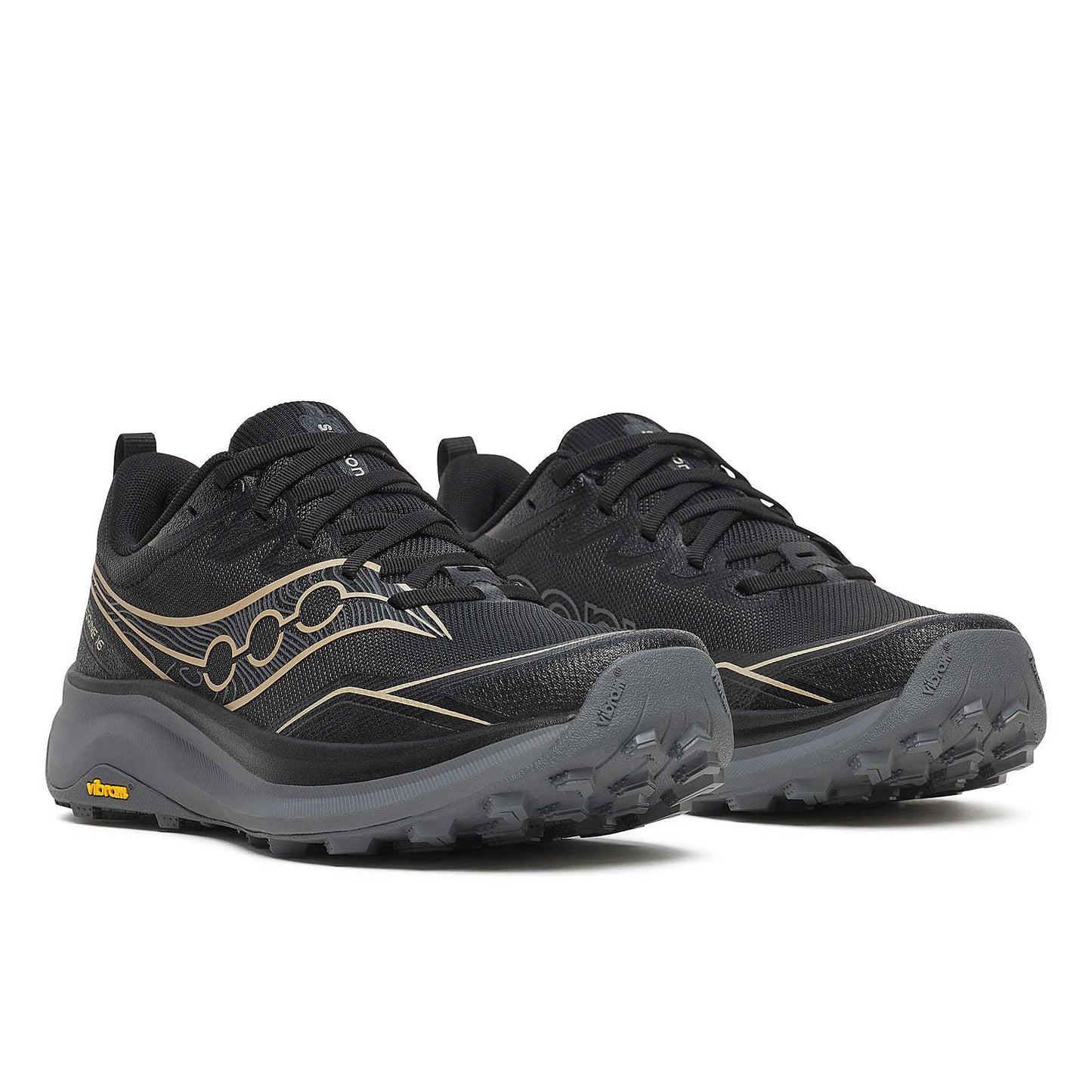 Saucony Peregrine 16 Wide | Black / Carbon | Womens