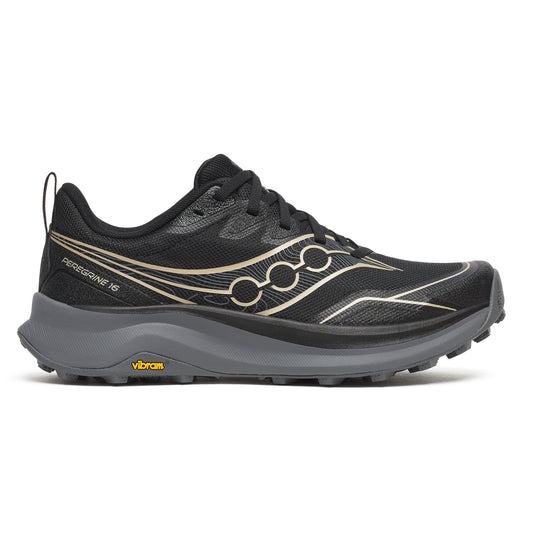 Saucony Peregrine 16 Wide | Black / Carbon | Womens