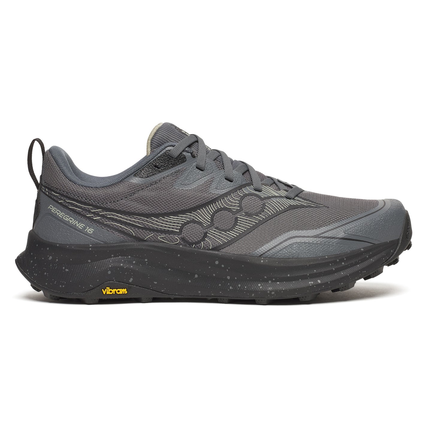 Saucony Peregrine 16 Wide | Carbon / Black | Mens