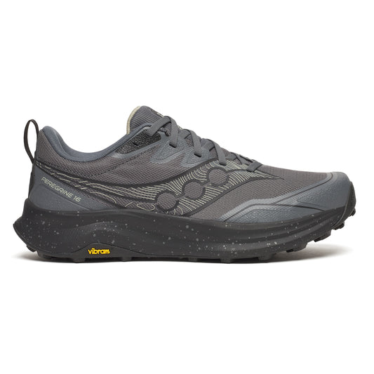 Saucony Peregrine 16 Wide | Carbon / Black | Mens
