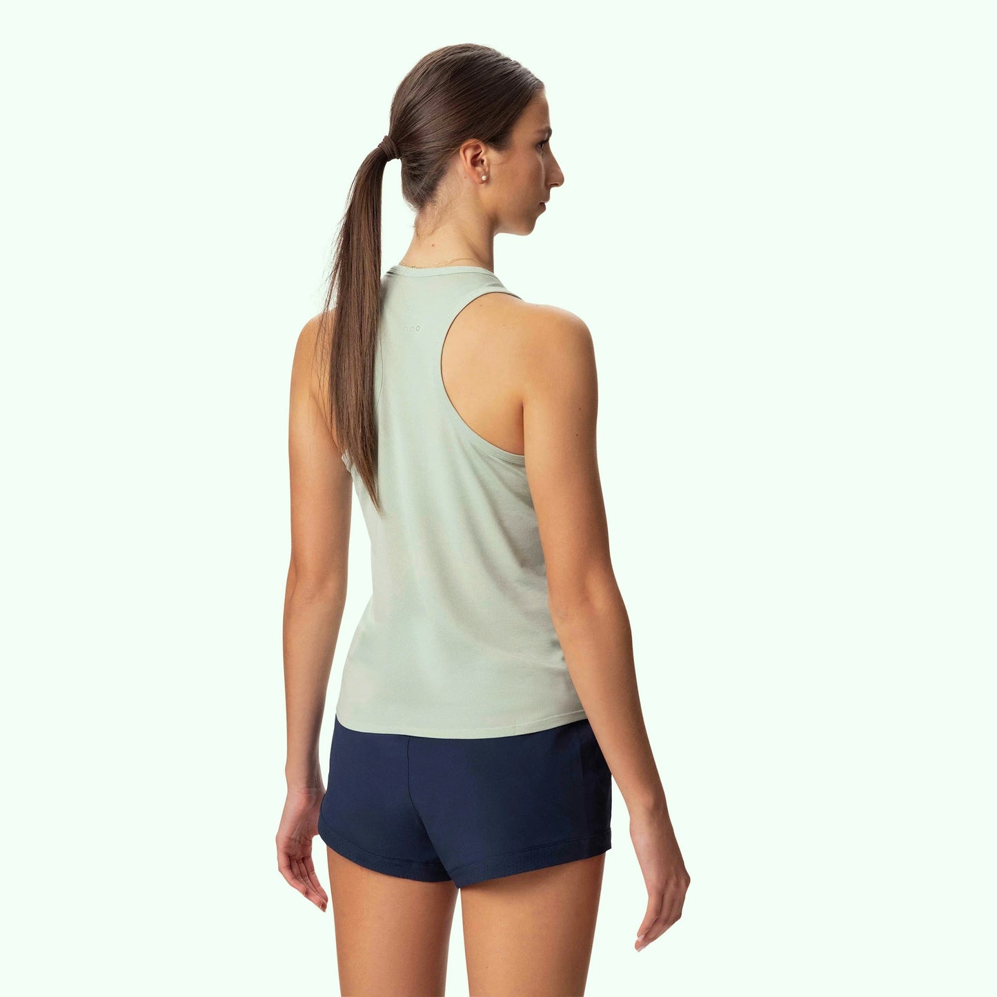 Saucony Stopwatch Singlet | Aloe Heather | Womens