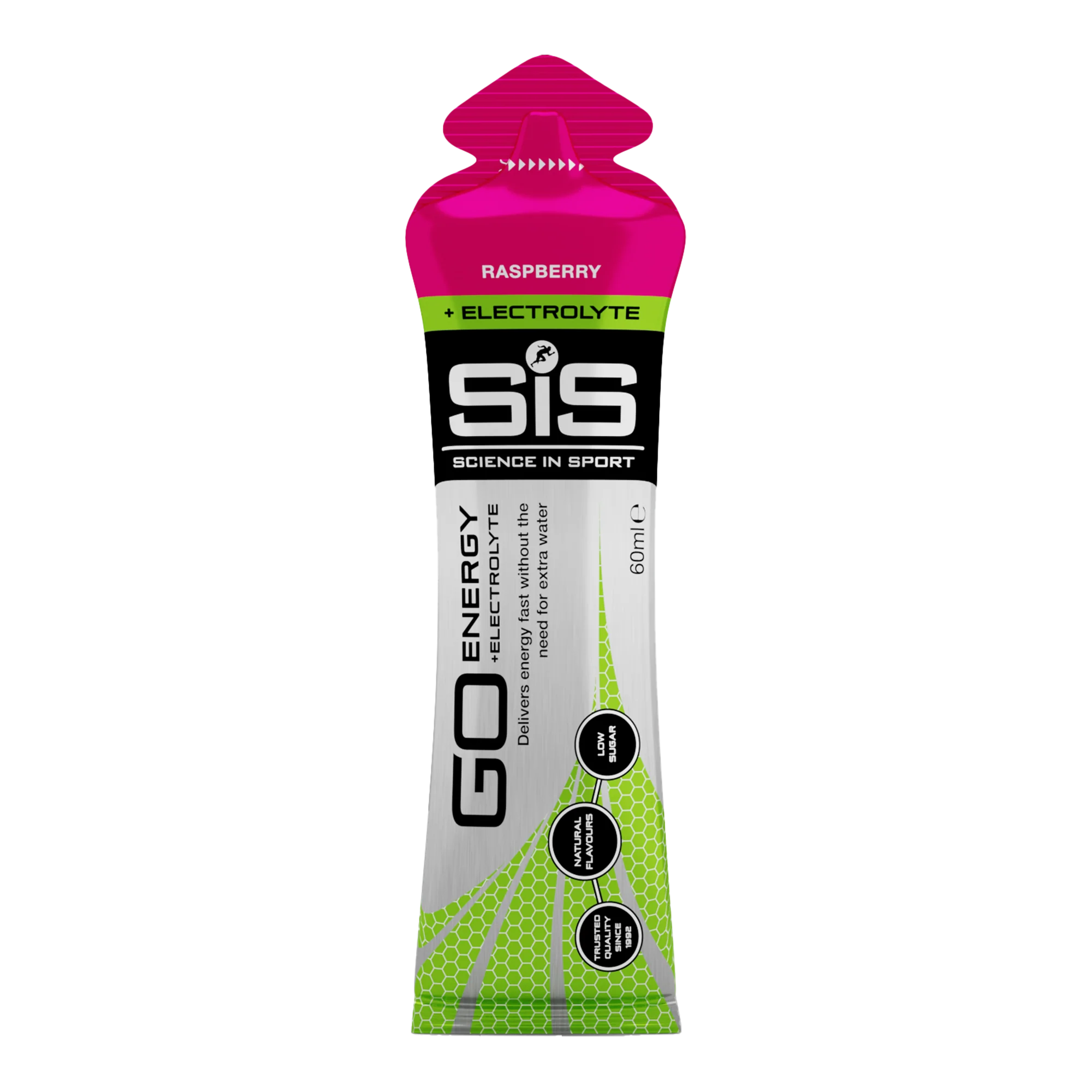 Sport Rasp SiS GO Energy + Electrolyte Gel | Science in Sports Running Fuel and ...