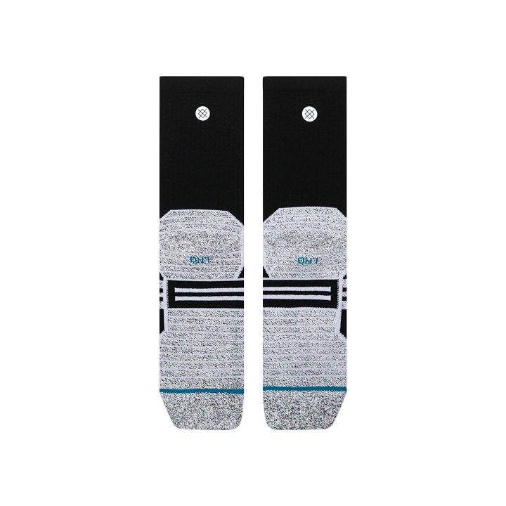 Stance Fusion Grip Socks | Mid Cushion | Crew Length | Black