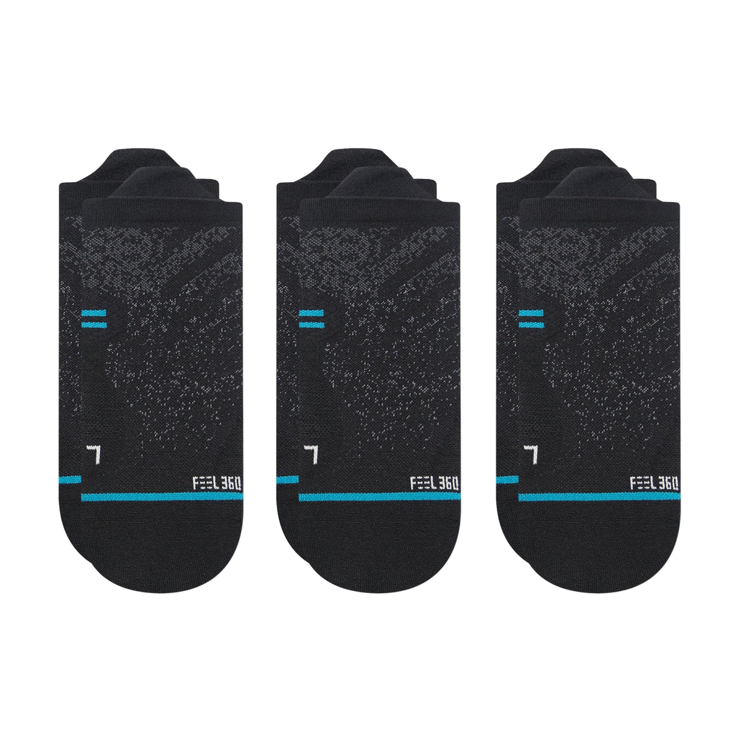 Stance Run Light Tab | Light Cushion | Tab Length | Black 3 Pack