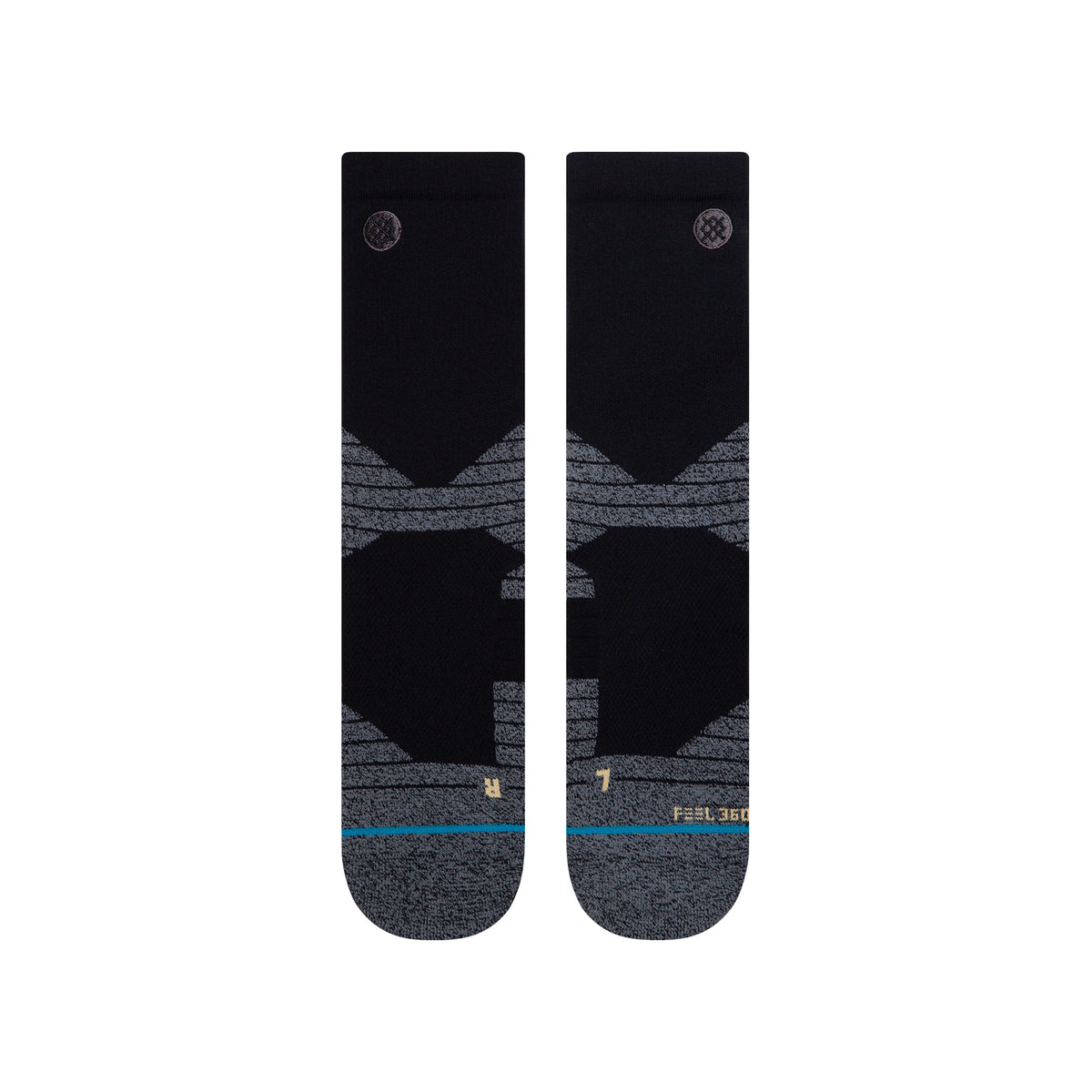 Stance Socks | Mid Cushion | Crew Length | Icon Sport Black