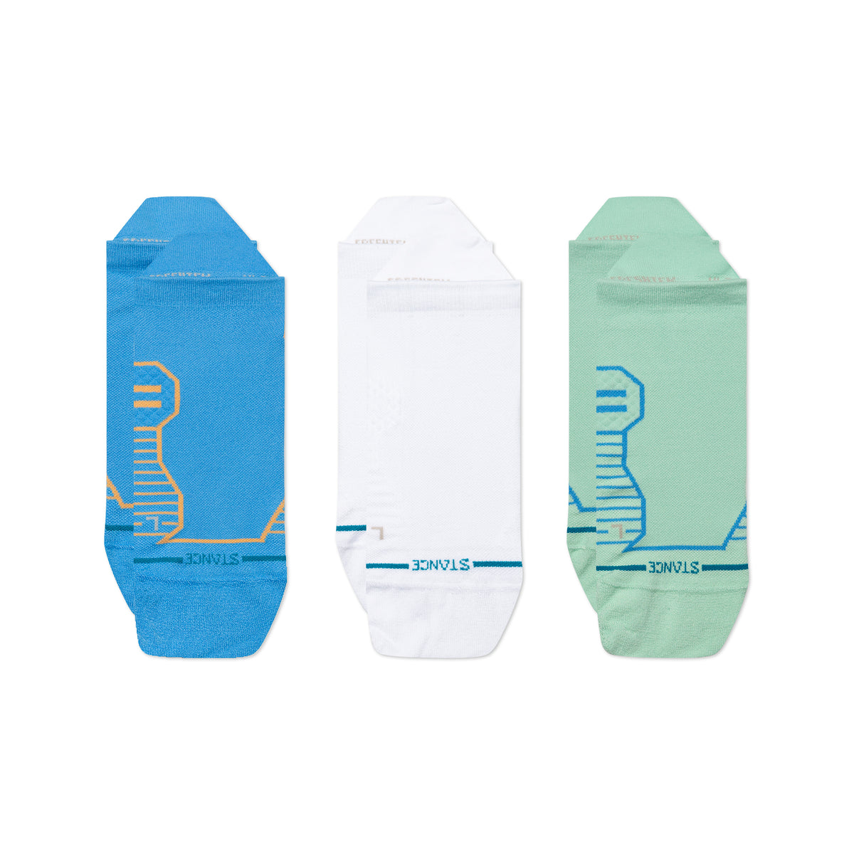Stance Variegated UL Tab Socks | Ultralight Cushion | Tab Length | Mint | 3 Pack