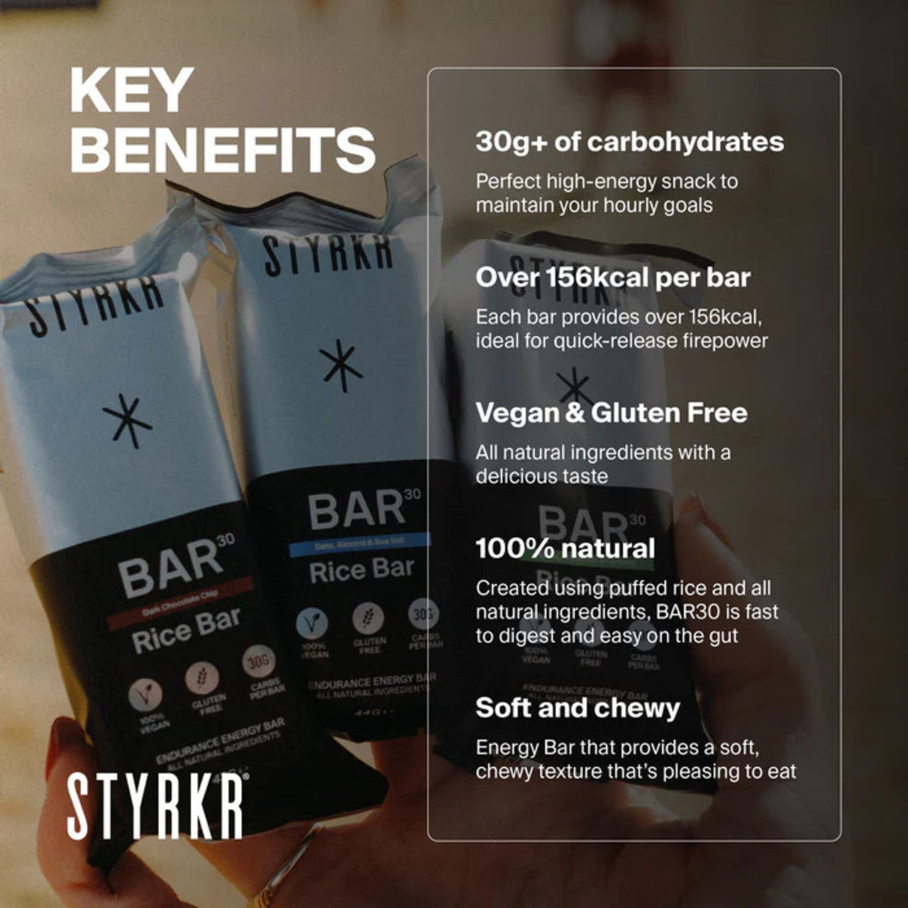 Styrkr Bar30 Energy Bar | Date, Almond & Sea Salt