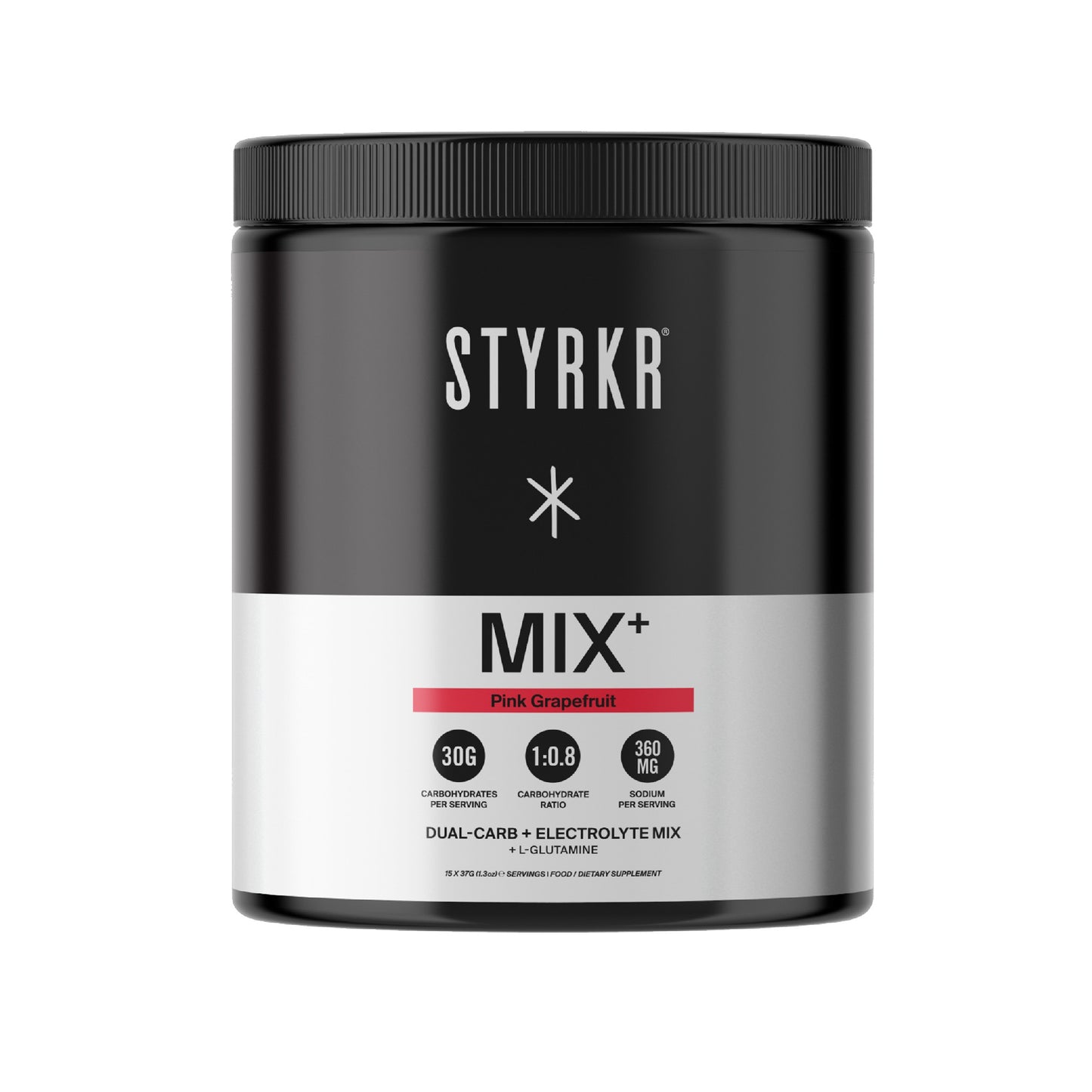 Styrkr Mix+ Dual Carb + Electrolyte Powder | 15 Serves | Pink Grapefruit