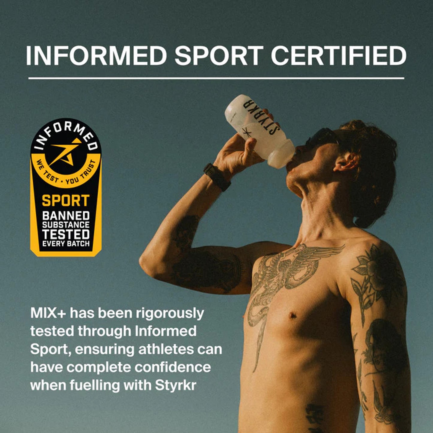 Styrkr Mix+ Dual Carb + Electrolyte Powder | 25 Serves | Pink Grapefruit