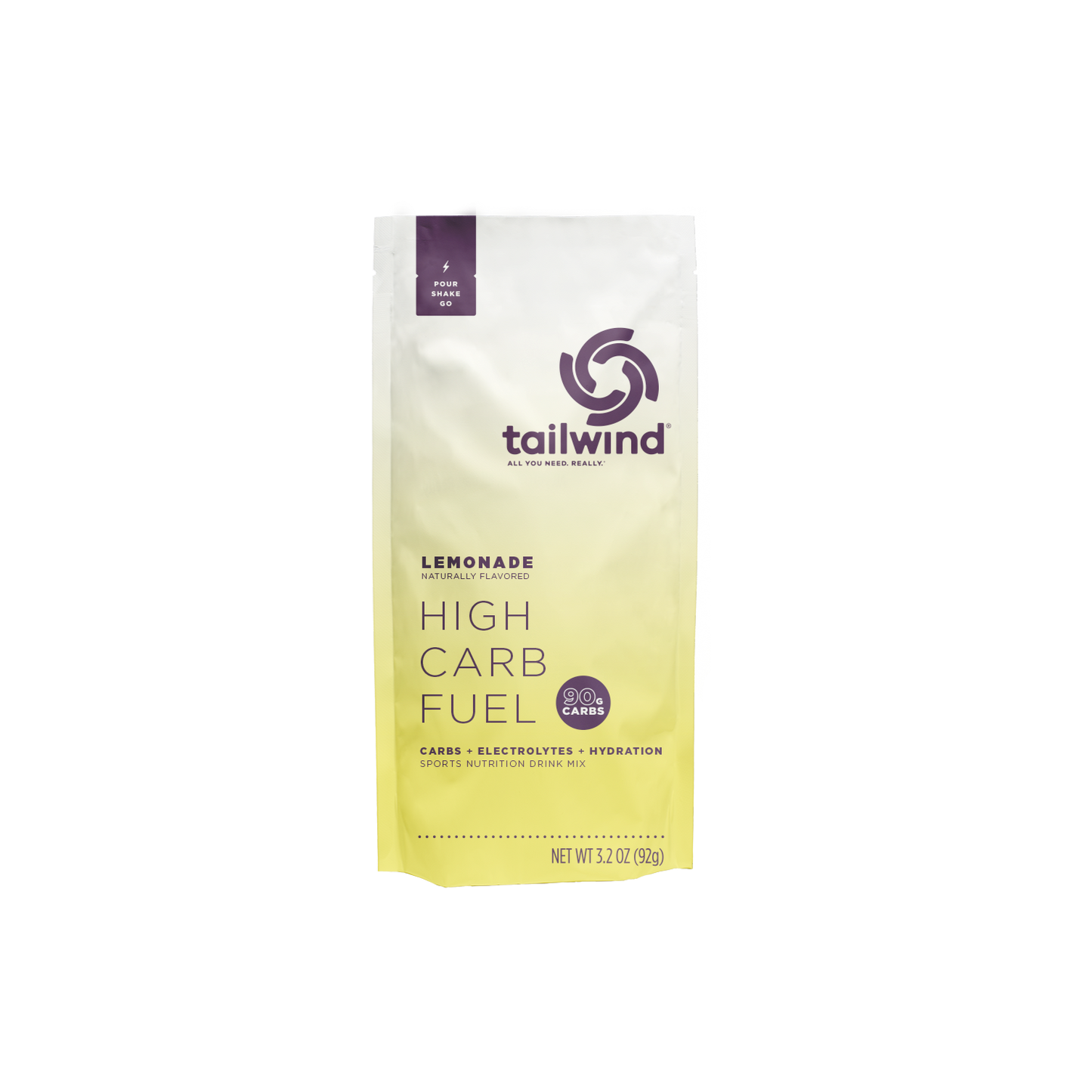 Tailwind Nutrition High Carb Fuel | Single Serve | Lemonade