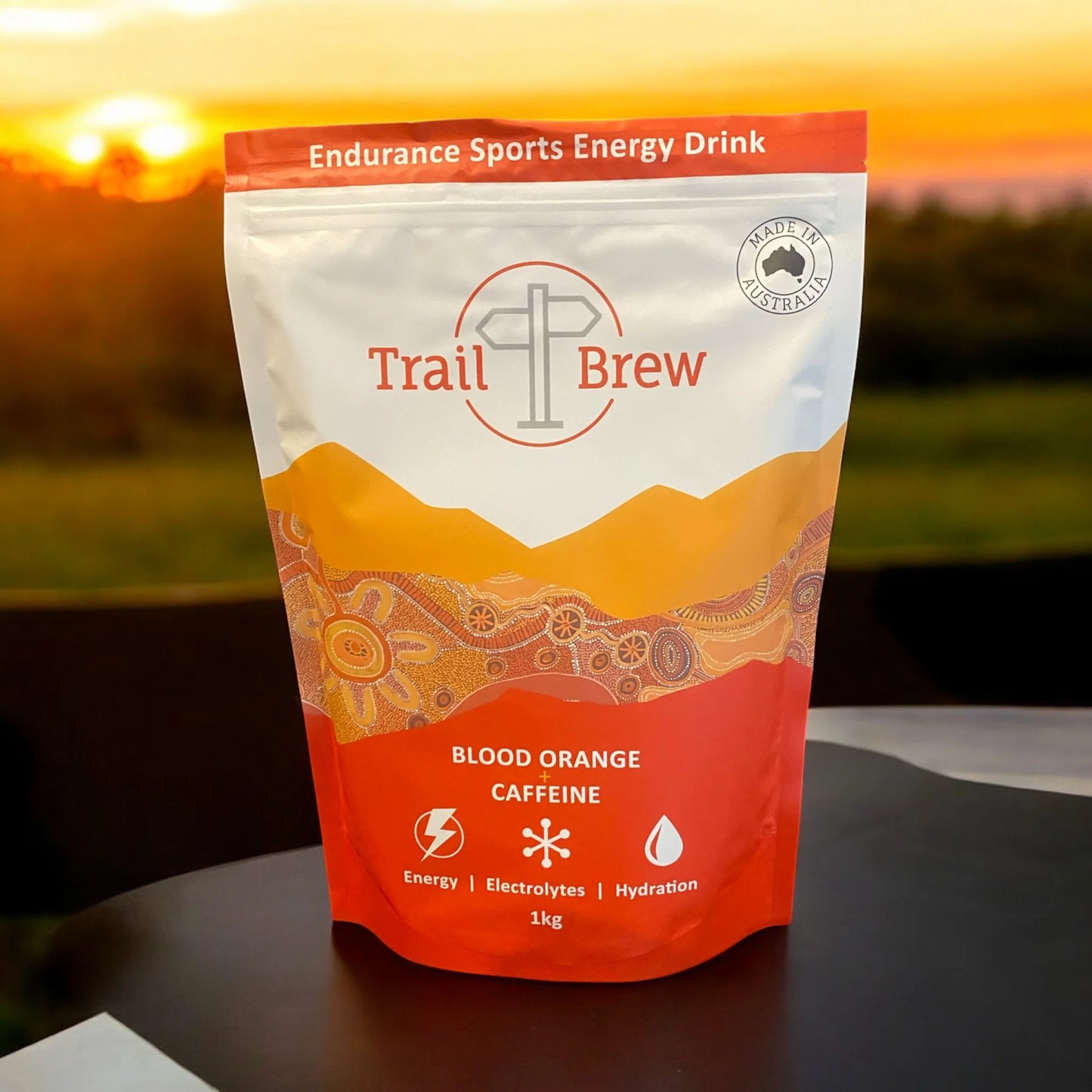 Trail Brew Energy + Electrolyte Drink | 1kg Bag | Orange + Caffeine