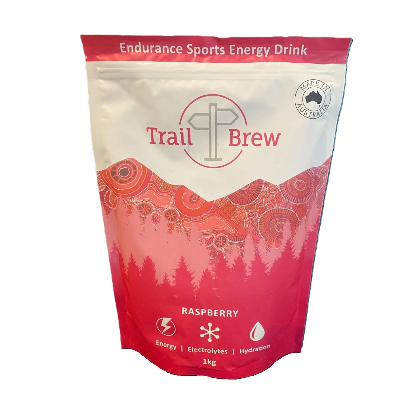 Trail Brew Energy + Electrolyte Drink | 1kg Bag | Raspberry