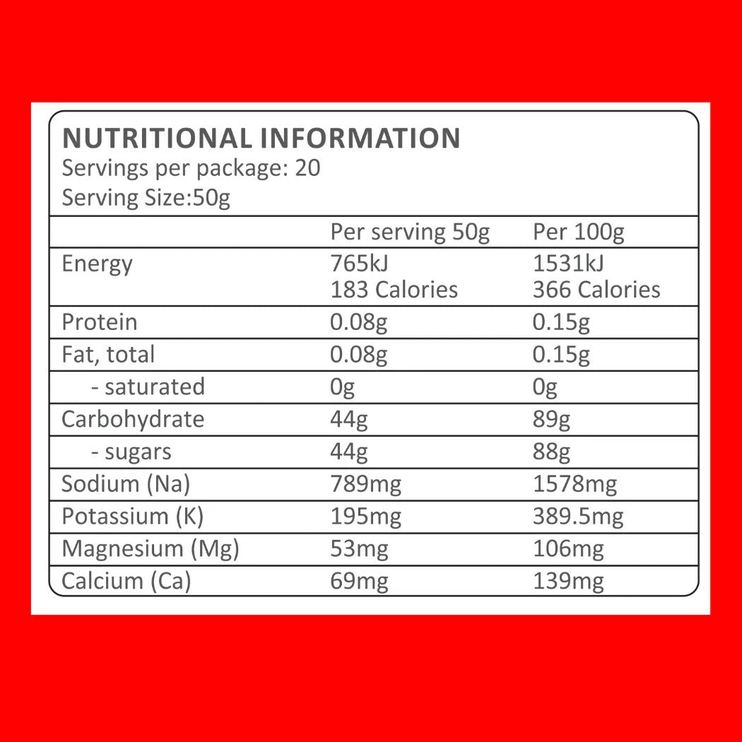 Trail Brew Energy + Electrolyte Drink | 1kg Bag | Raspberry