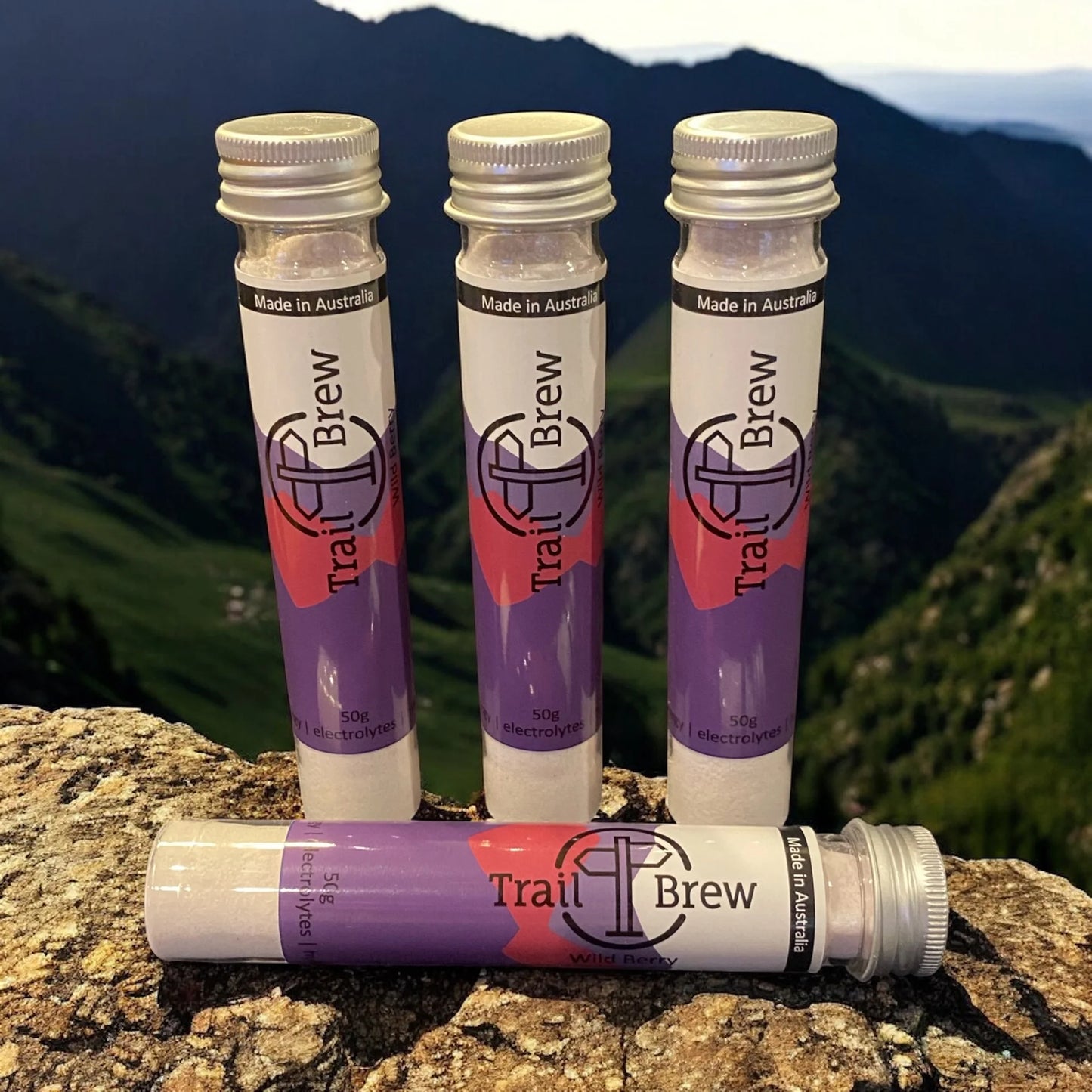 Trail Brew Energy + Electrolyte Drink | Test Tube Singles | Wild Berry