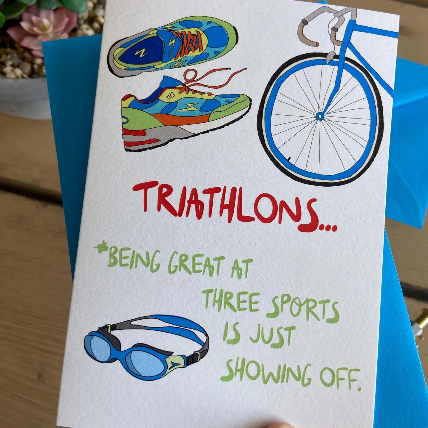 Triathlons | Greeting Card
